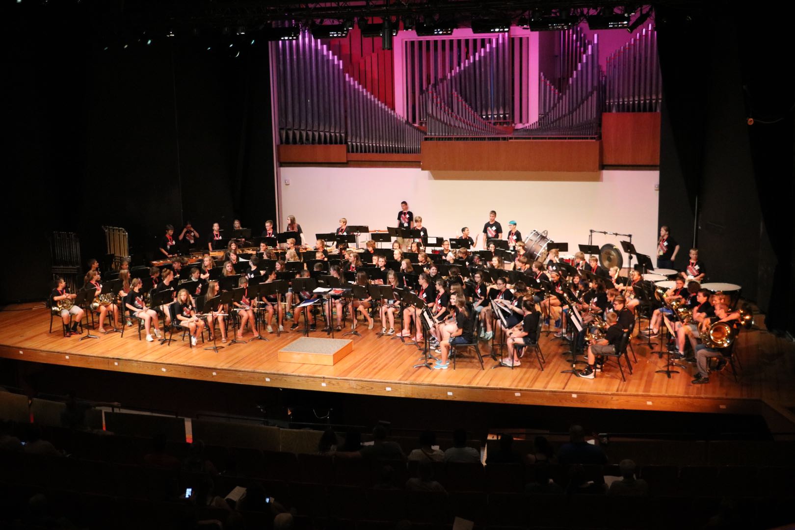 Picture of the UNL Middle School Band Camp concert