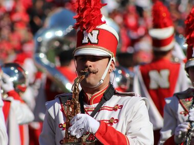 CMB alto saxophone in Memorial Stadium