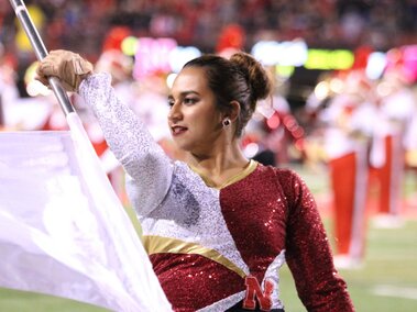 CMB Color Guard in Memorial Stadium