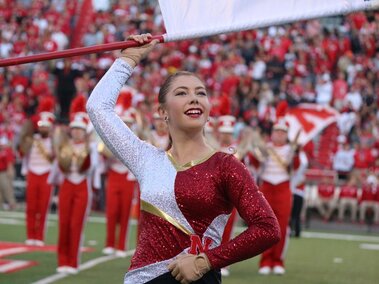 CMB Color Guard in Memorial Stadium