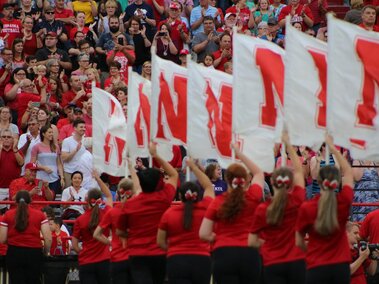 CMB Color Guard in Memorial Stadium during the CMB Exhibition