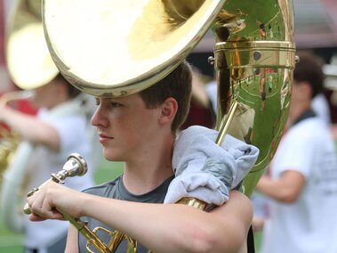 UNL High School Marching Band Camp Sousaphone