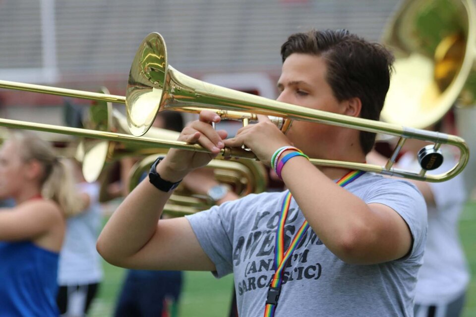 UNL High School Band Camp Trombone Participant
